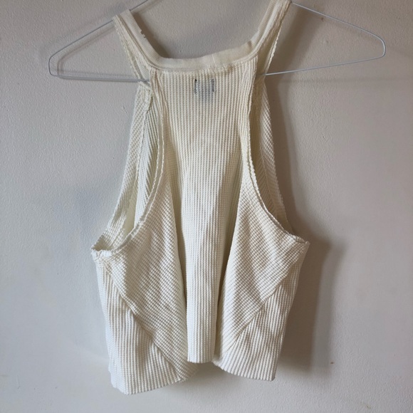 ❤️3for $20 BDG Urban Outfitters UO Sleeveless Ivory Ribbed Tank Top Tee Size SP - Picture 2 of 6